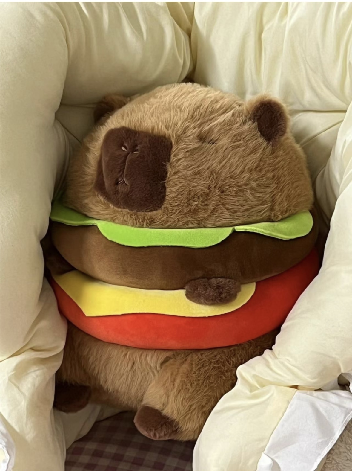 <快速出貨> 卡皮巴拉 水豚玩偶 漢堡包🍔