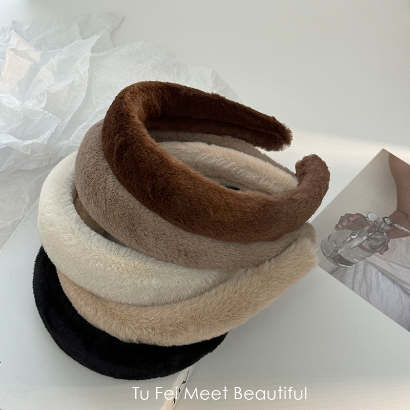 《3486》溫暖毛絨髮箍