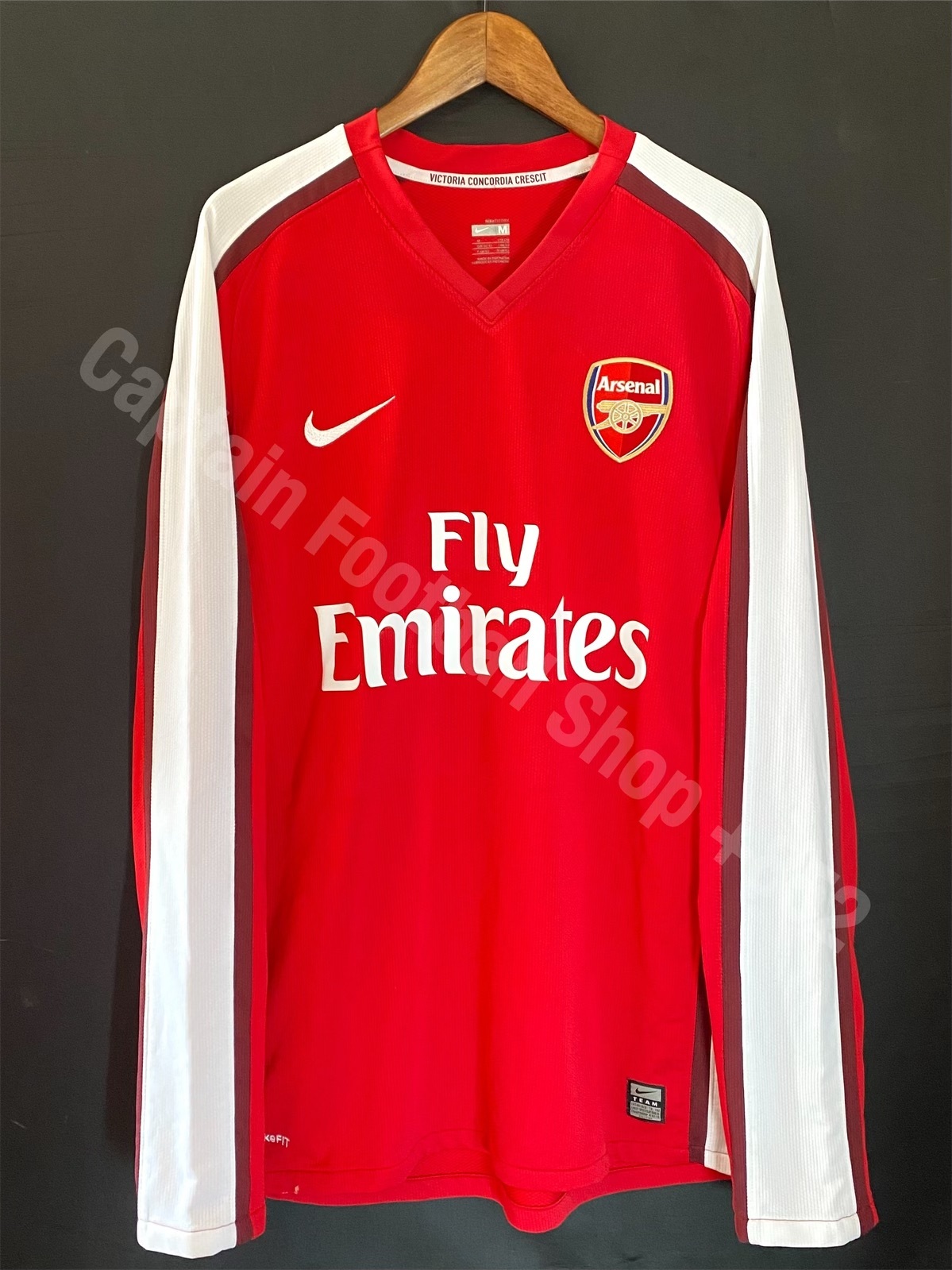 Arsenal 2008-2010 Nike L/S Home Shirt #14 WALCOTT