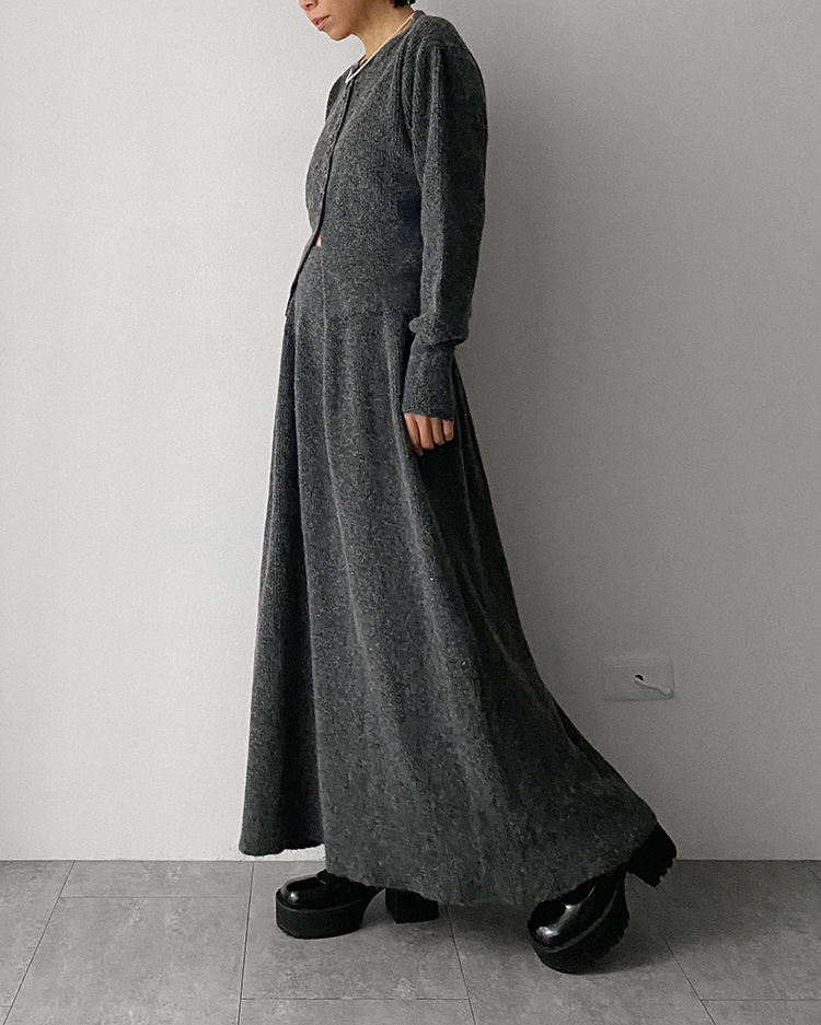 MFD-2446 釦子針織套裝 ɢʀᴇʏ