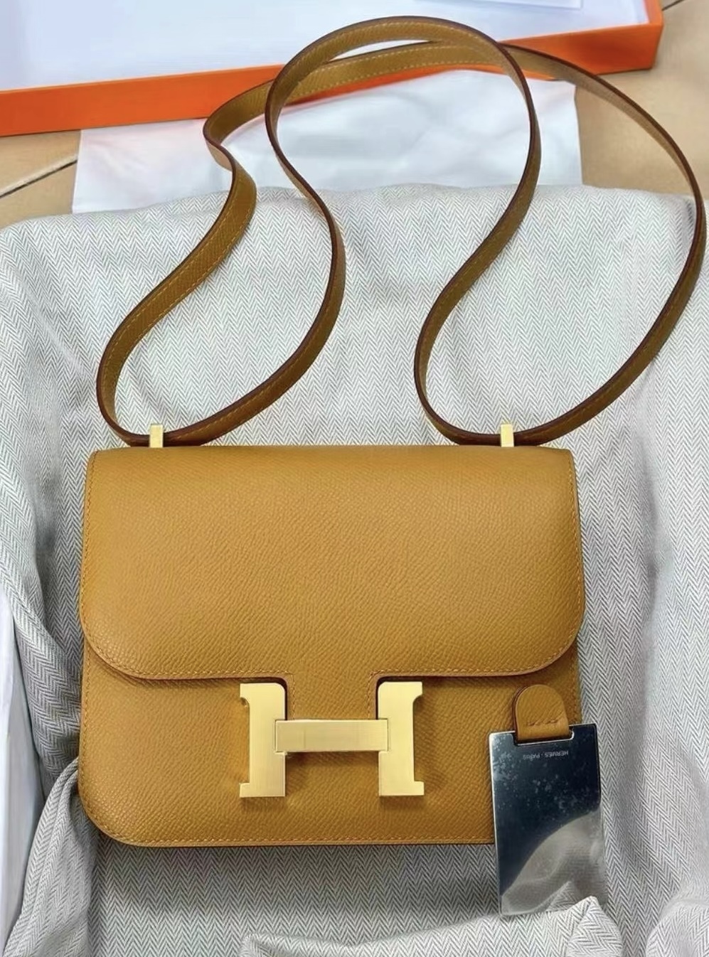 Constance mini mirror 2S sesame cc Epsom B