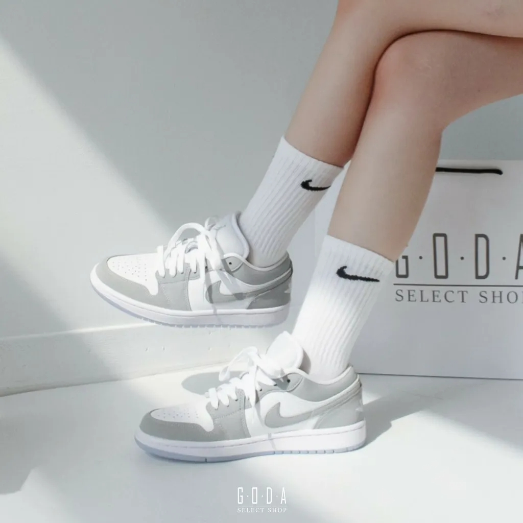 Air Jordan 1 Low Wmns 一代 灰白 小 Dior 女鞋 男女尺寸 DC0774-105