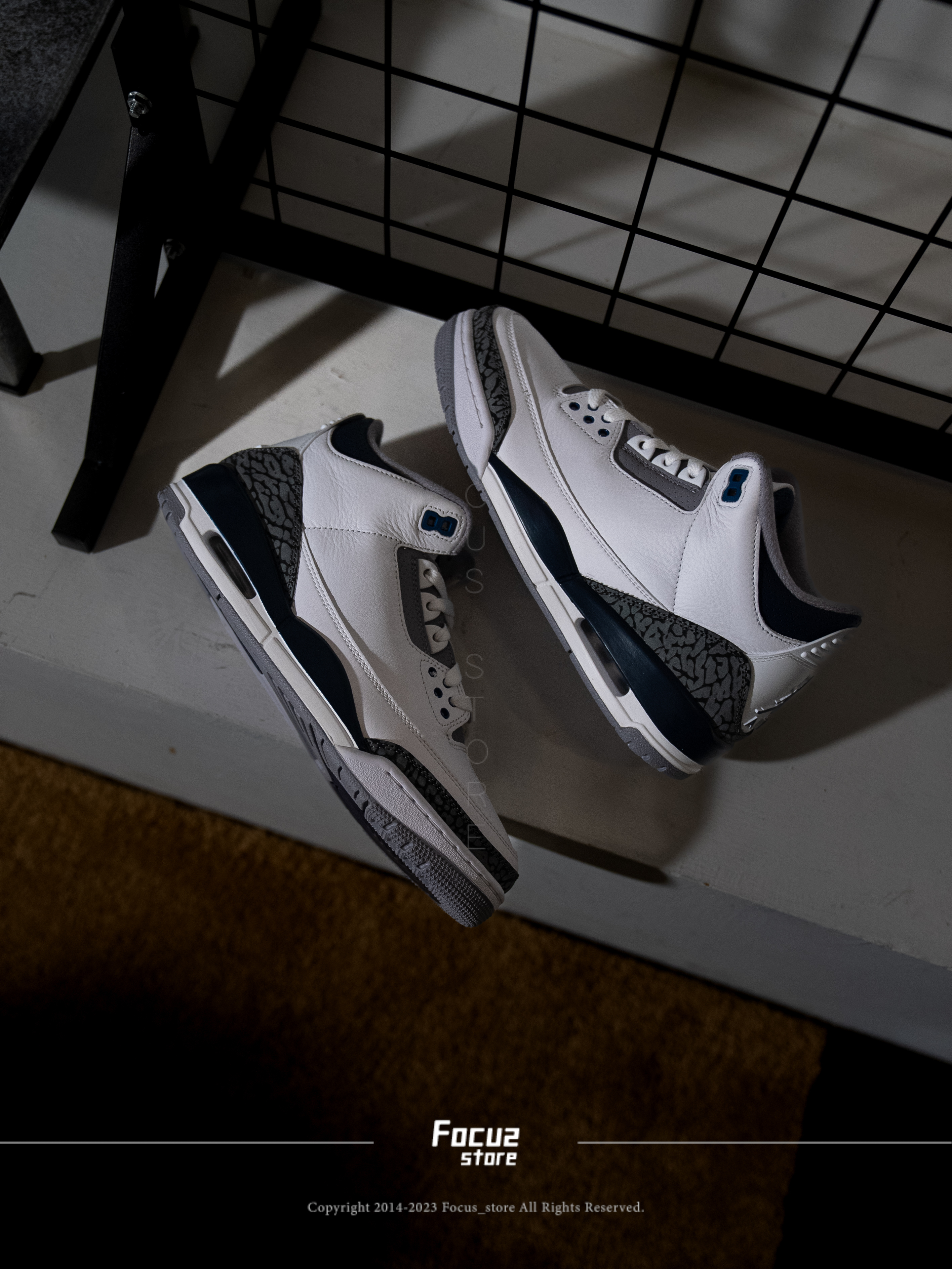 【Focus Store】現貨秒發 Nike Air Jordan 3 "Midnight Navy" 灰藍 CT8532-140