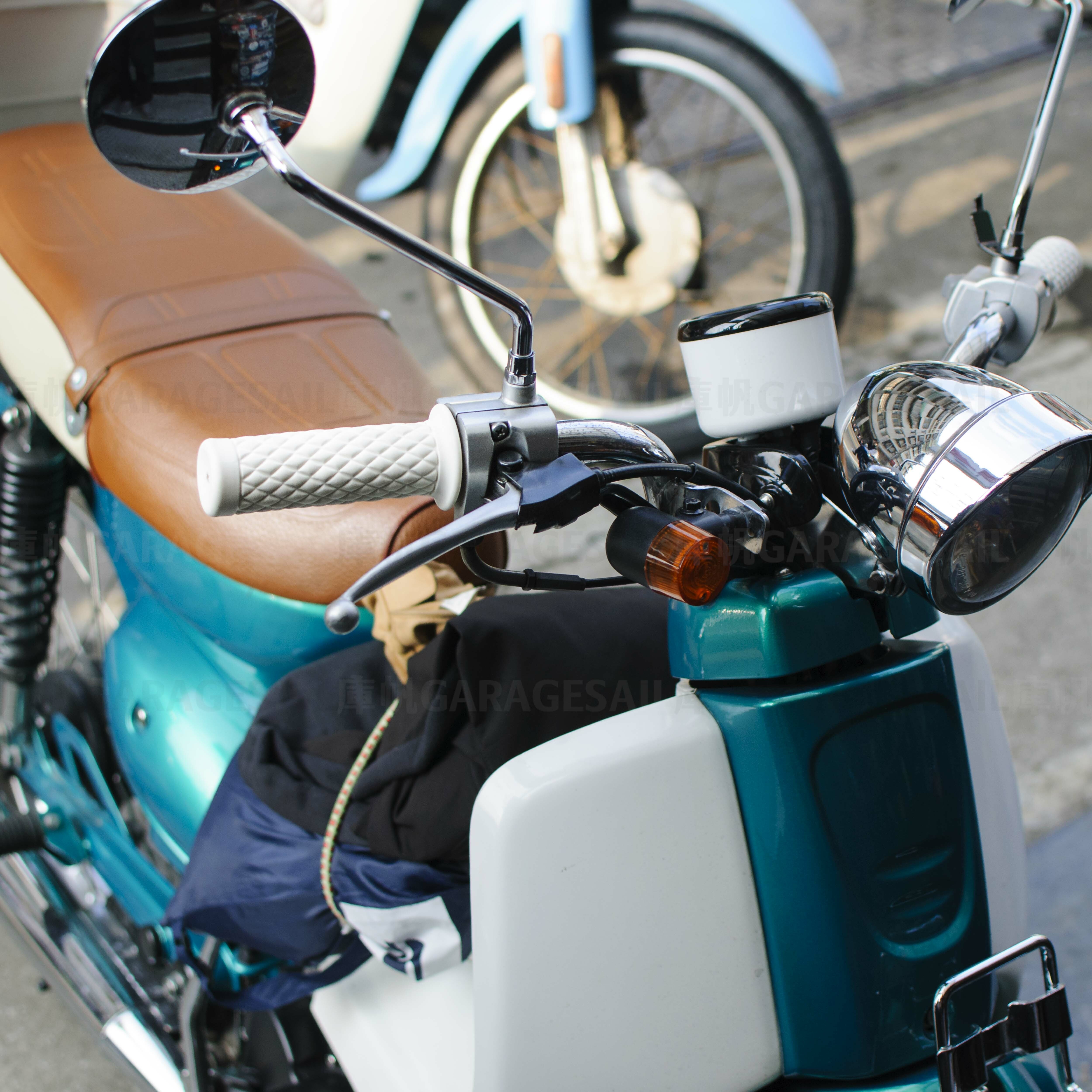 橡膠 握把套 菱格紋 - 白