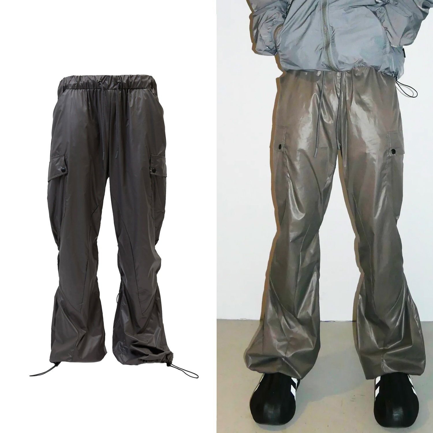 OPO DESIGN 後綁腿尼龍長褲