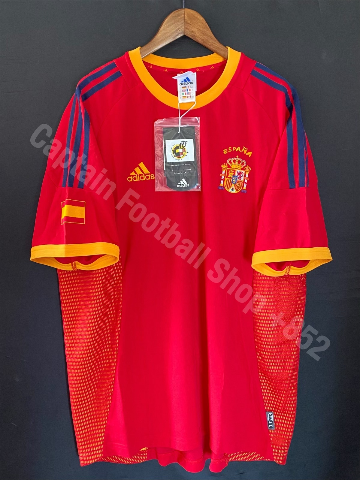 (全新有牌) 西班牙 2002 Adidas 主場球衣