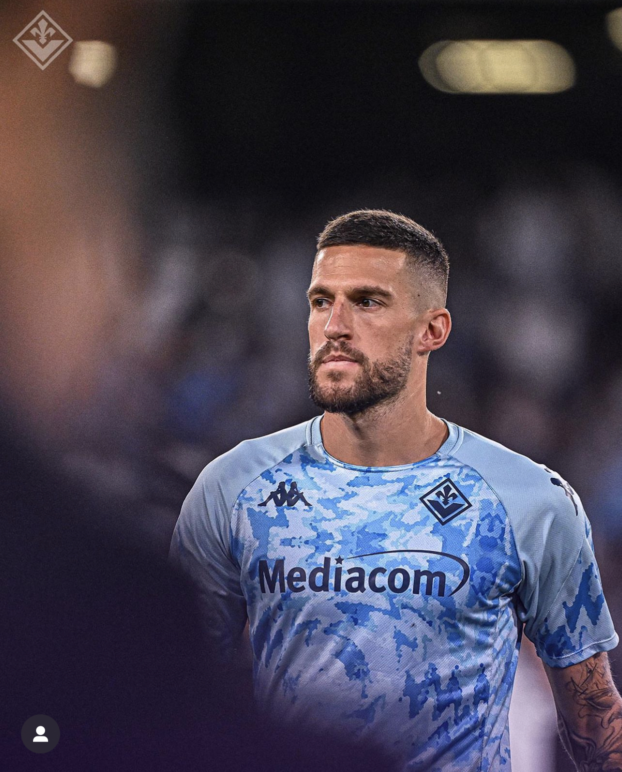 2023 Fiorentina Pre Match Shirt - Light Blue