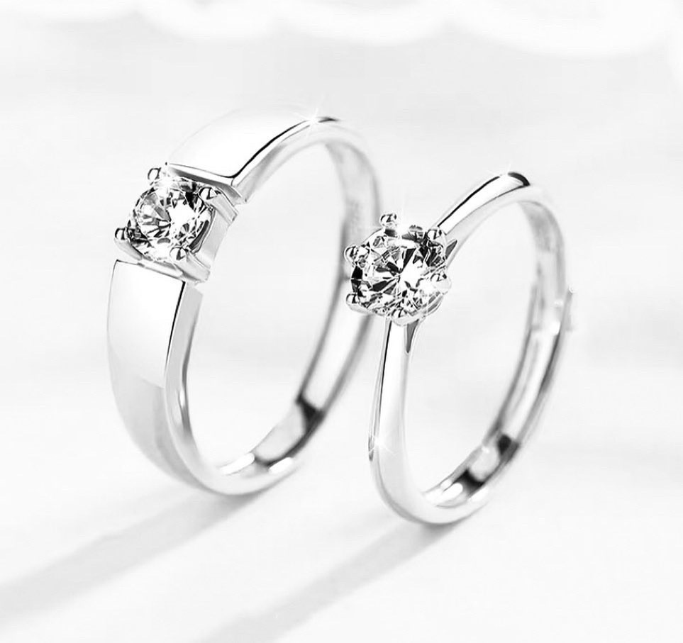 「超級喜歡你❤️」情侶戒指💍 ｜S925純銀或鍍銀｜活口對戒或閉口對戒｜免費刻字✒️｜