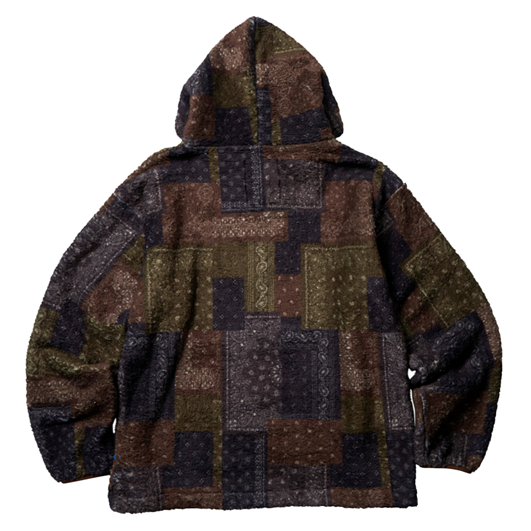 LIBERAIDERS 23F/W BANDANA PILE FLEECE HOODIE
