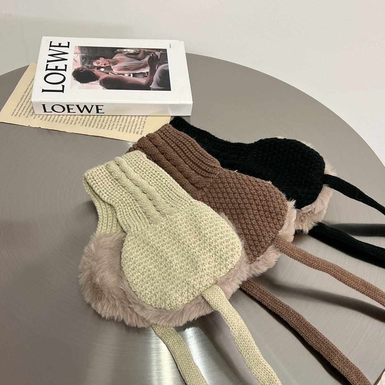 韓版麻花針織耳罩/三色/防風/保暖(年後2/5號才出貨)