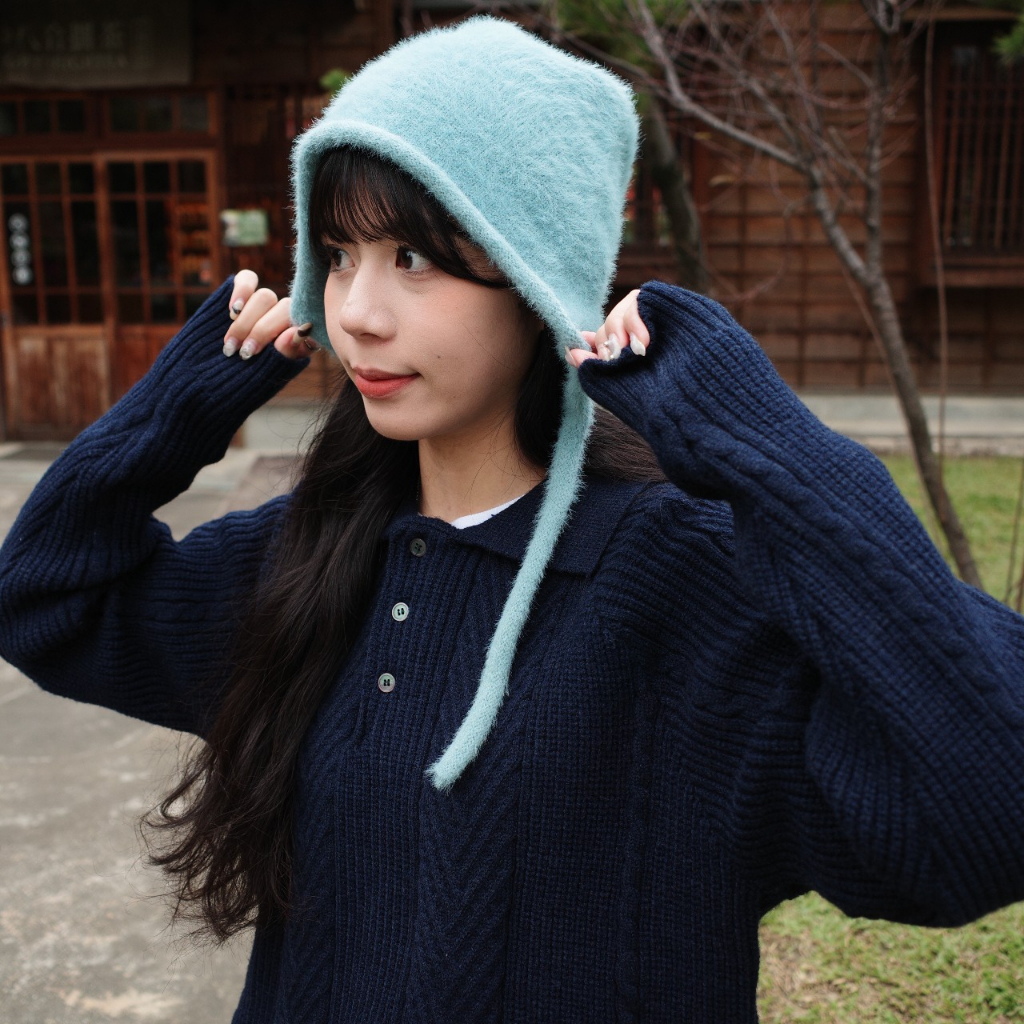 『Always_Good』保暖 綁帶 漁夫帽 毛毛帽