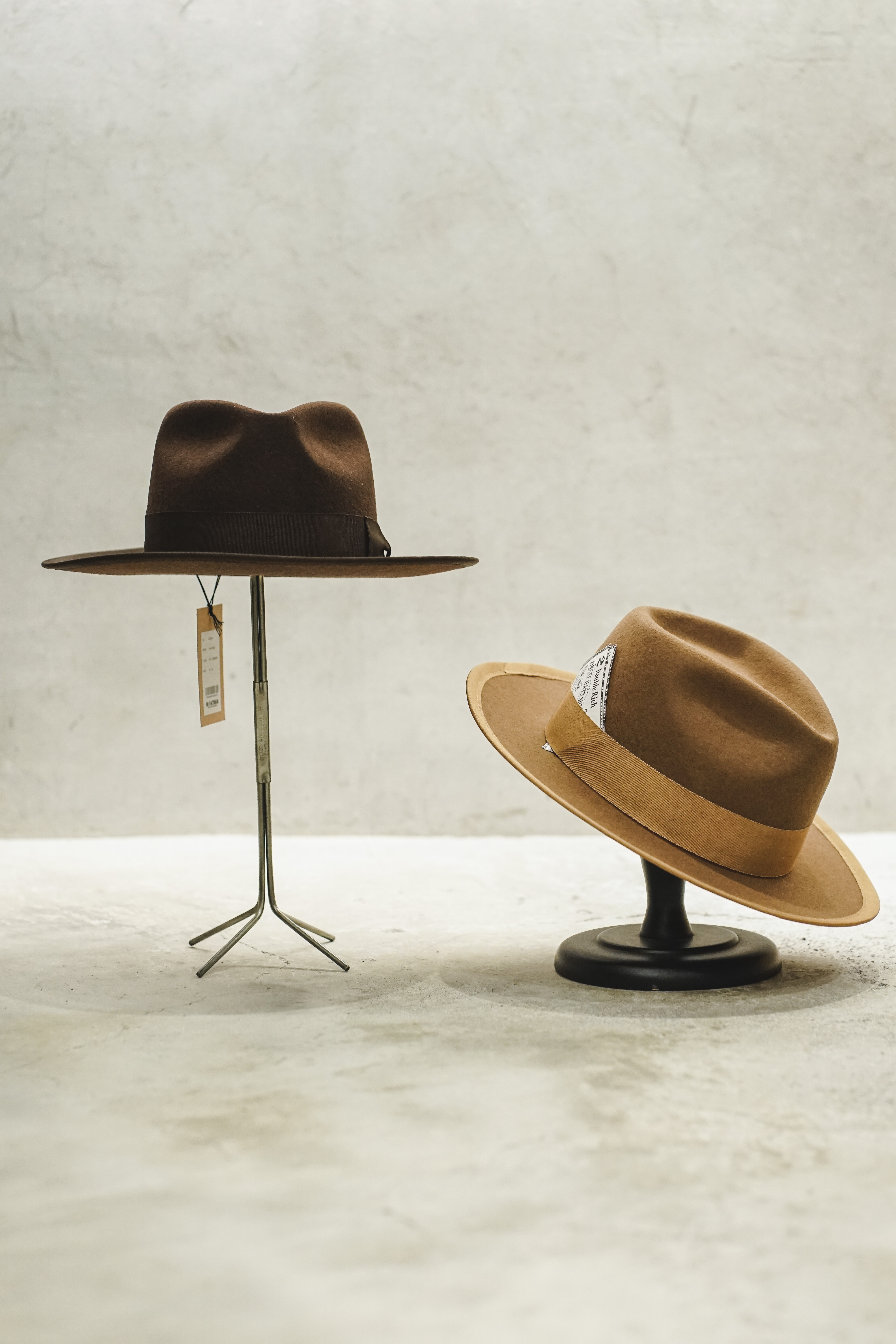 Mr.FATMAN - Two Dollar Fedora (Brown/Beige)