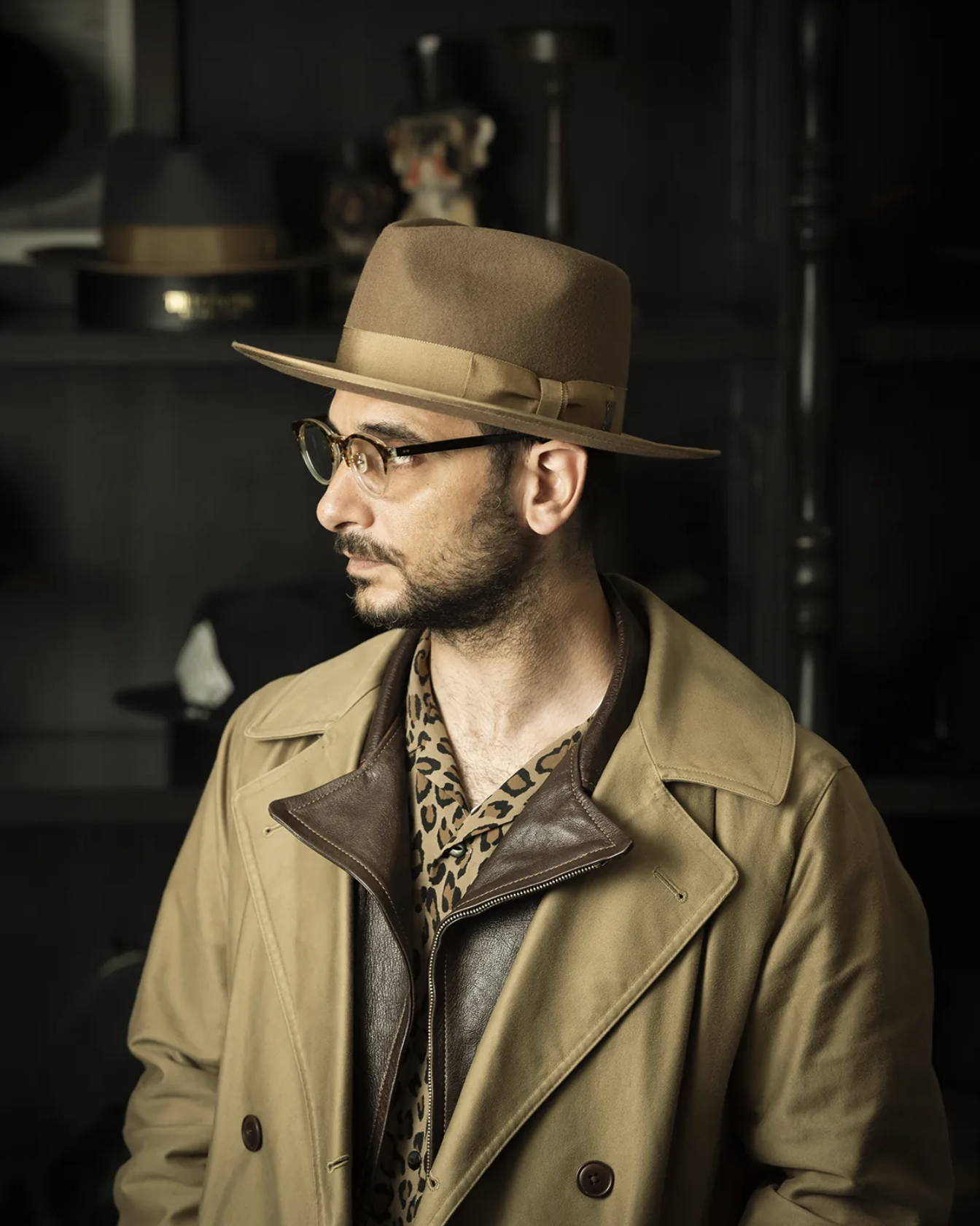 Mr.FATMAN - Two Dollar Fedora (Brown/Beige)