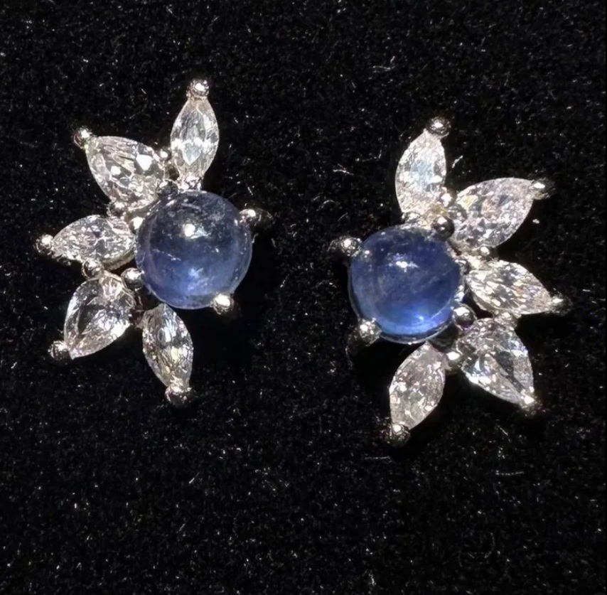 仙氣女神藍寶石耳環