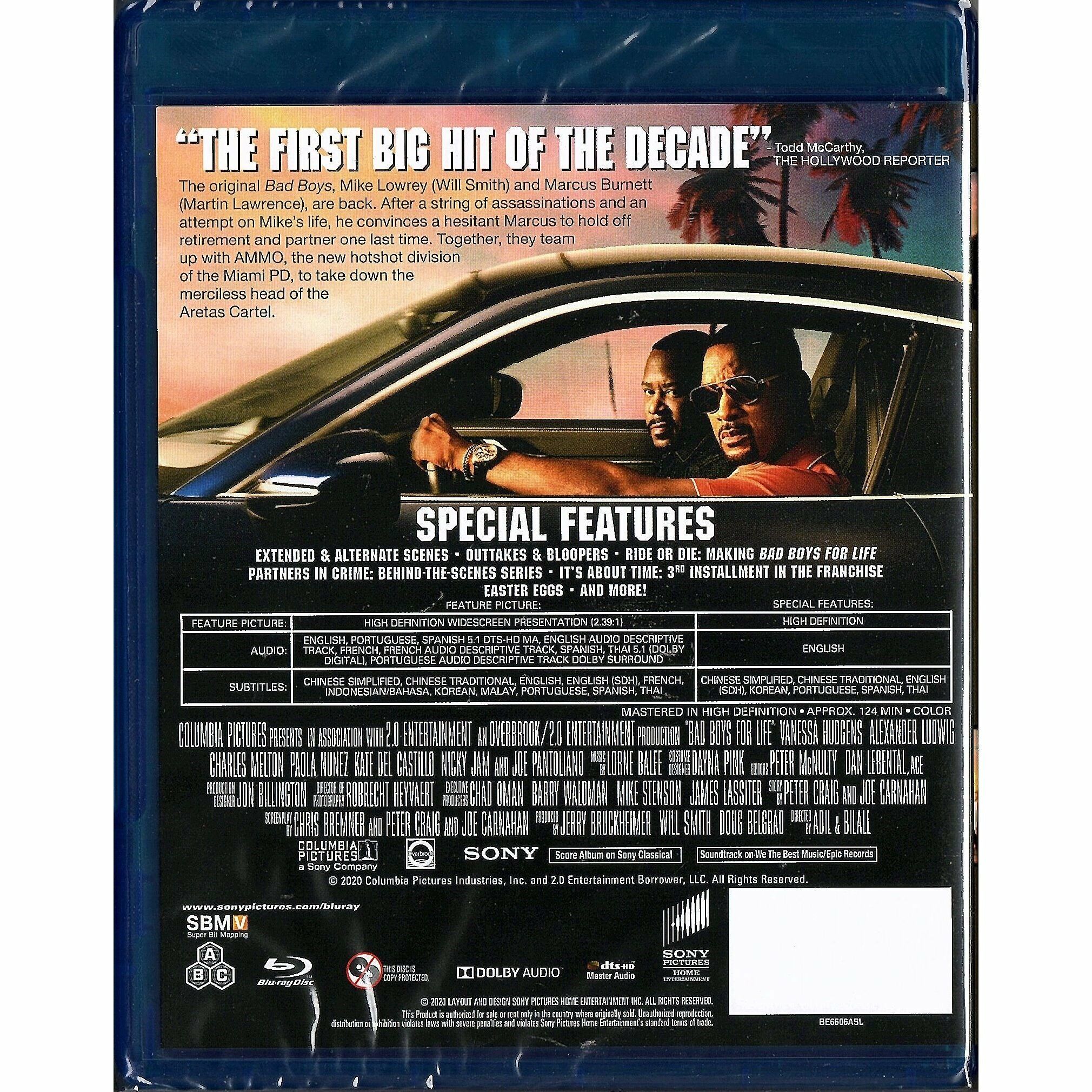 Bad Boys for Life (2020) (Blu-ray) (Hong Kong Version)