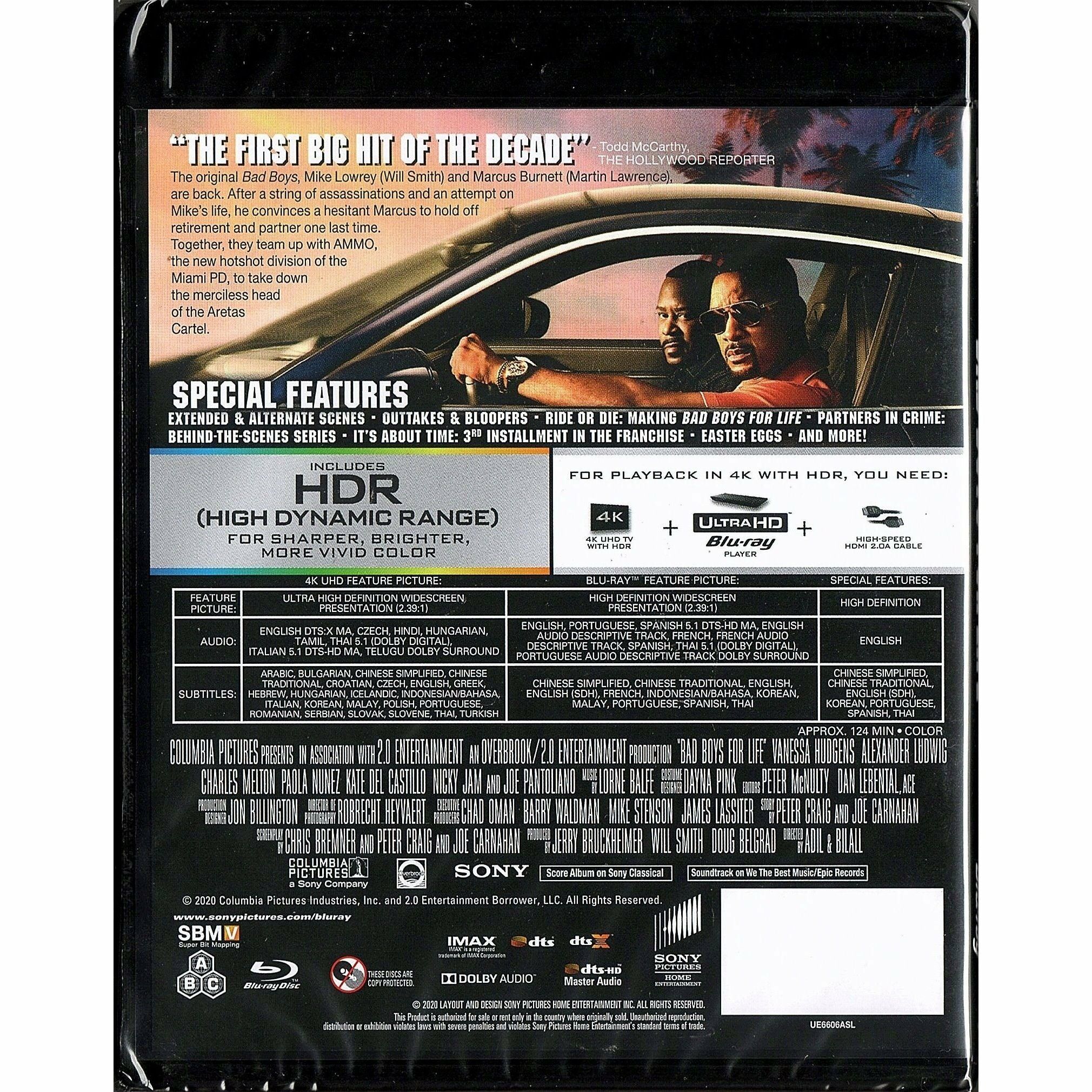 Bad Boys for Life (2020) (4K Ultra HD + Blu-ray)