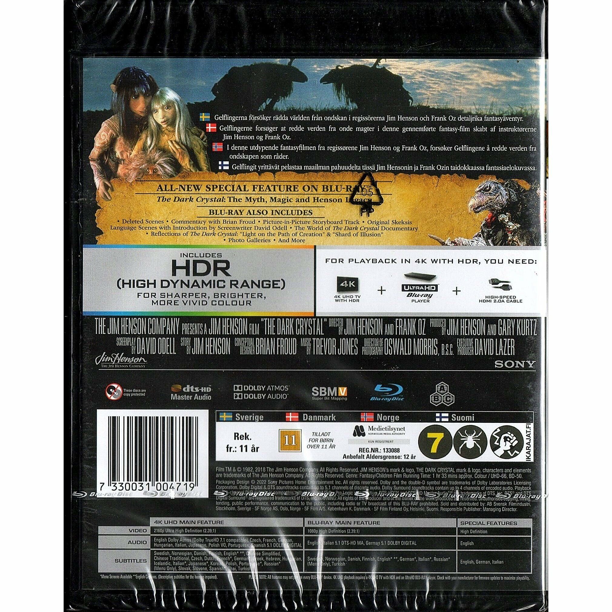 The Dark Crystal (1982) (4K Ultra HD + Blu-ray) (Nordic Version)