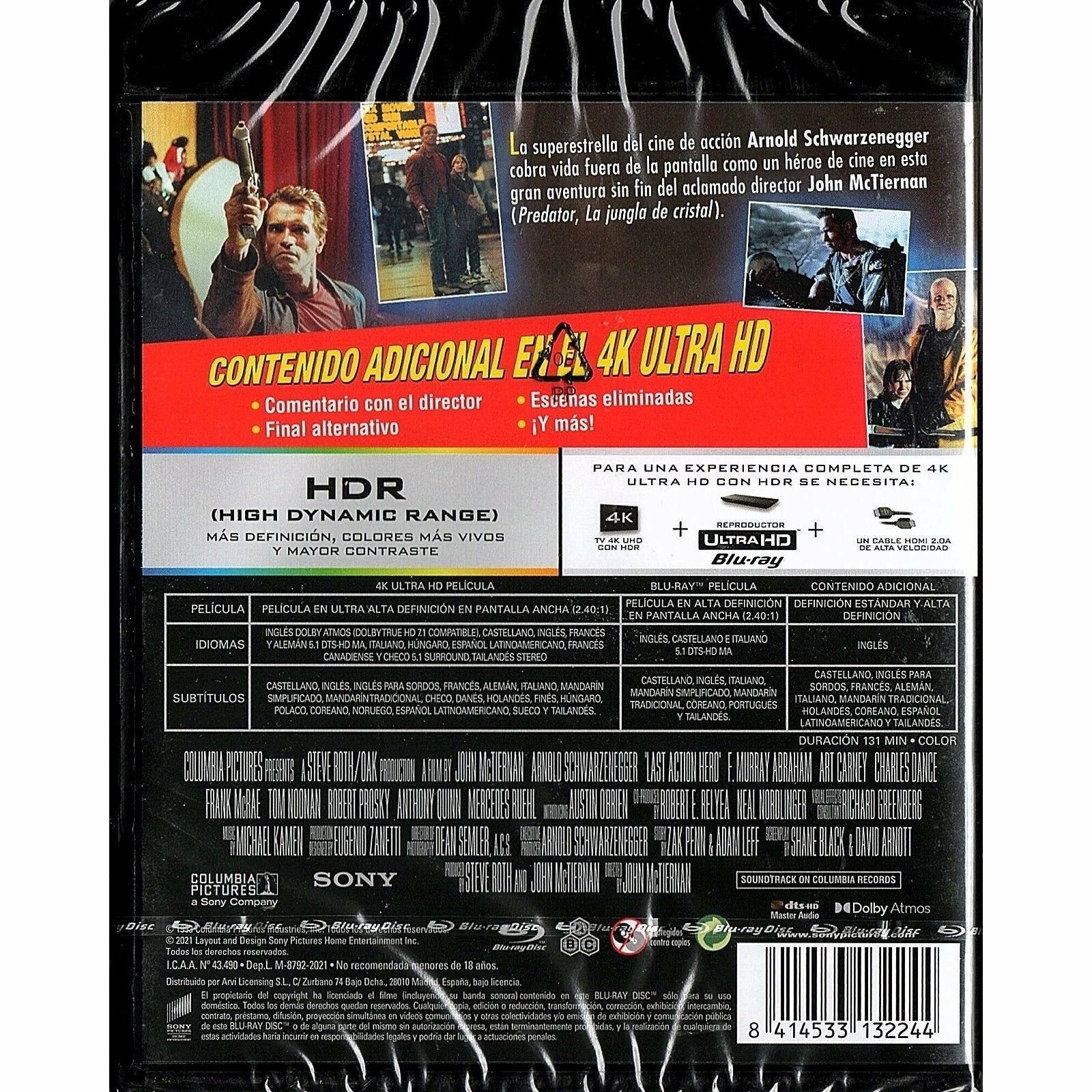 Last Action Hero (1993) (4K Ultra HD + Blu-ray) (Spain Version)