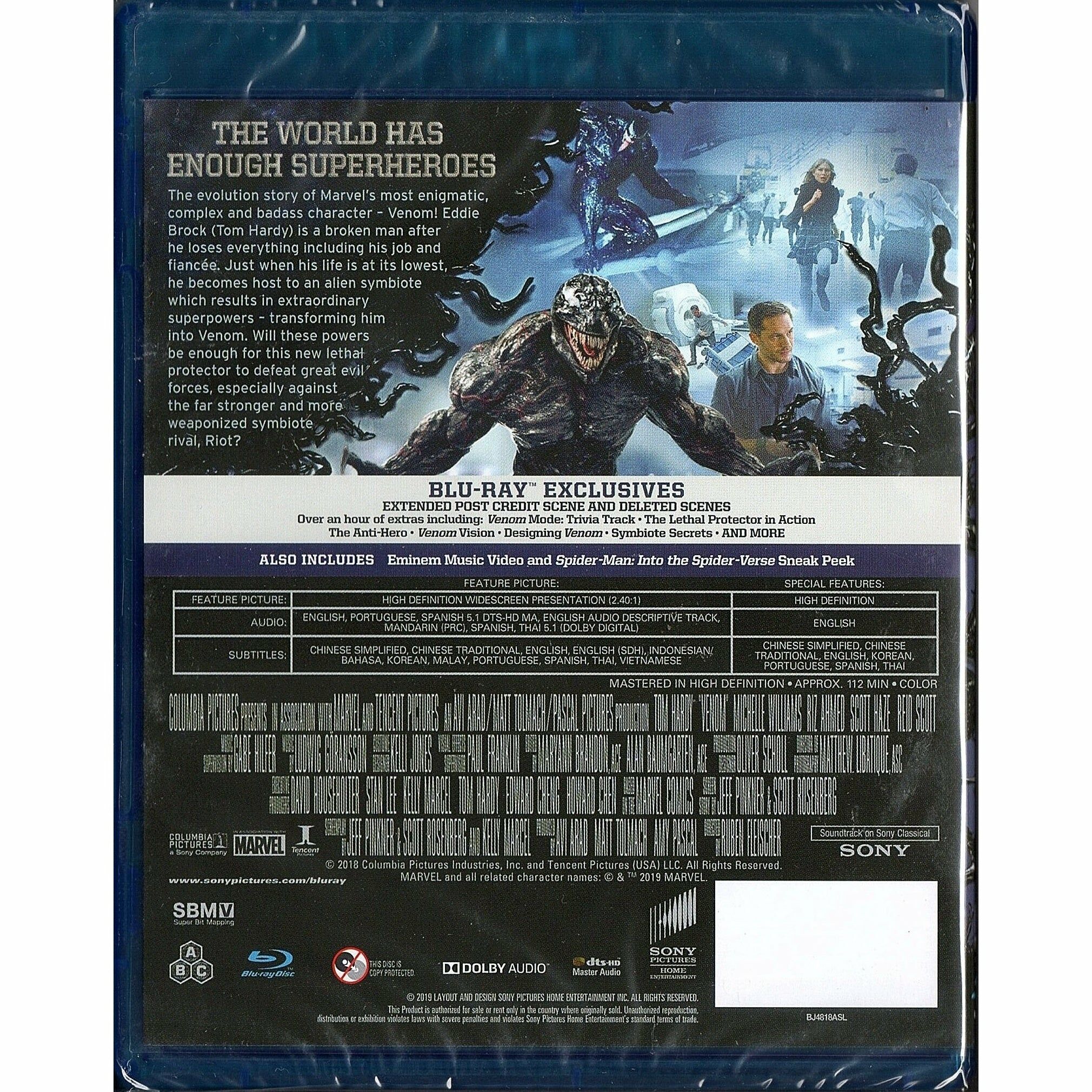 Venom (2018) (Blu-ray) (Thailand Version)