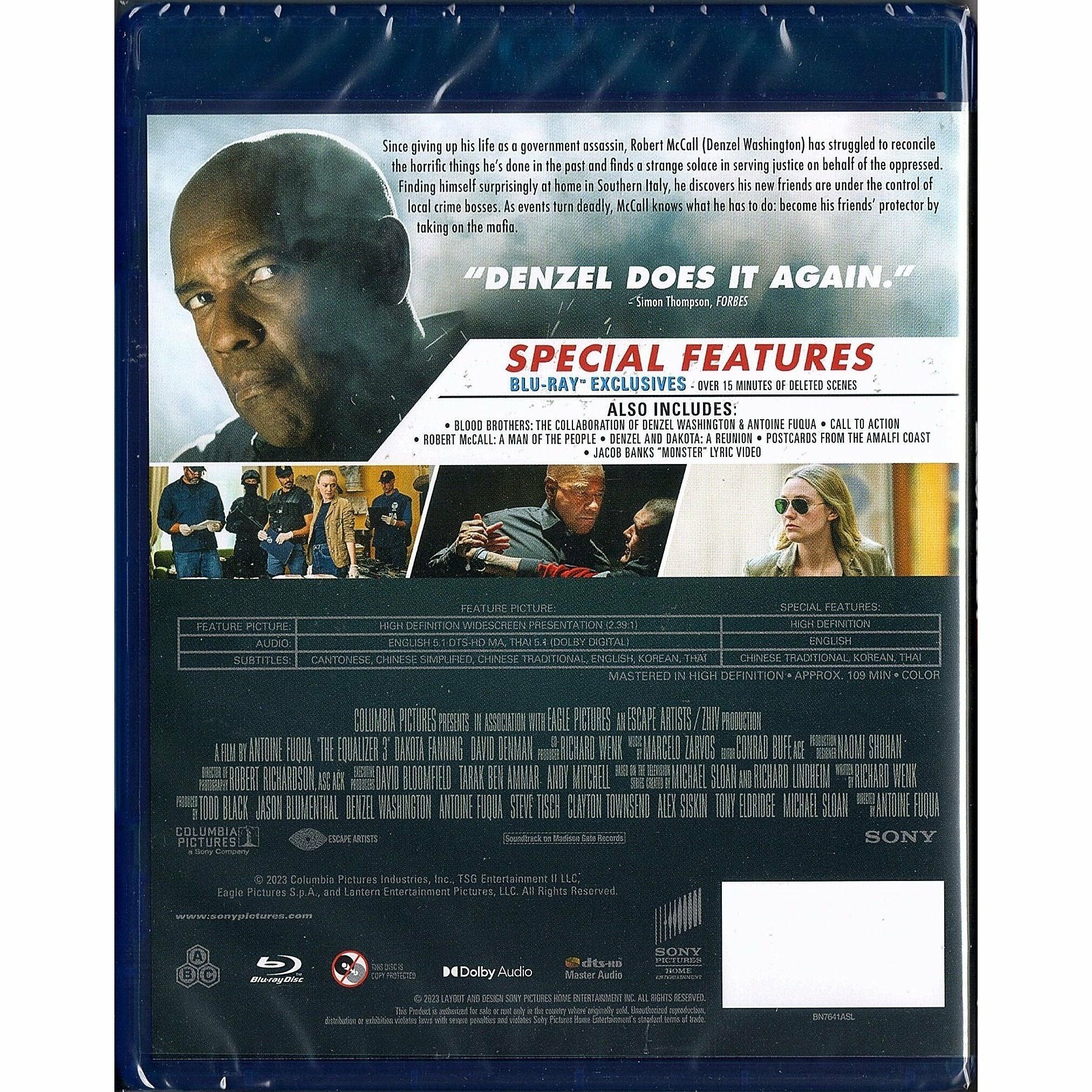 Equalizer 3, The《叛諜裁判3：終極一戰》(2023) (Blu-ray) (香港版) [11月22日推出]