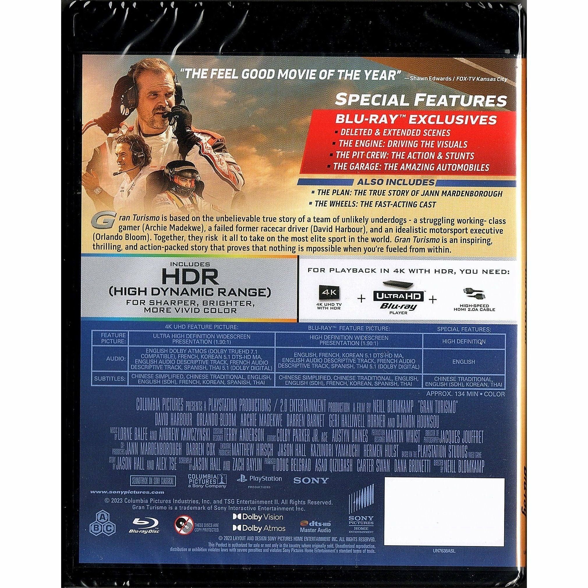 Gran Turismo (2023) (4K Ultra HD + Blu-ray)