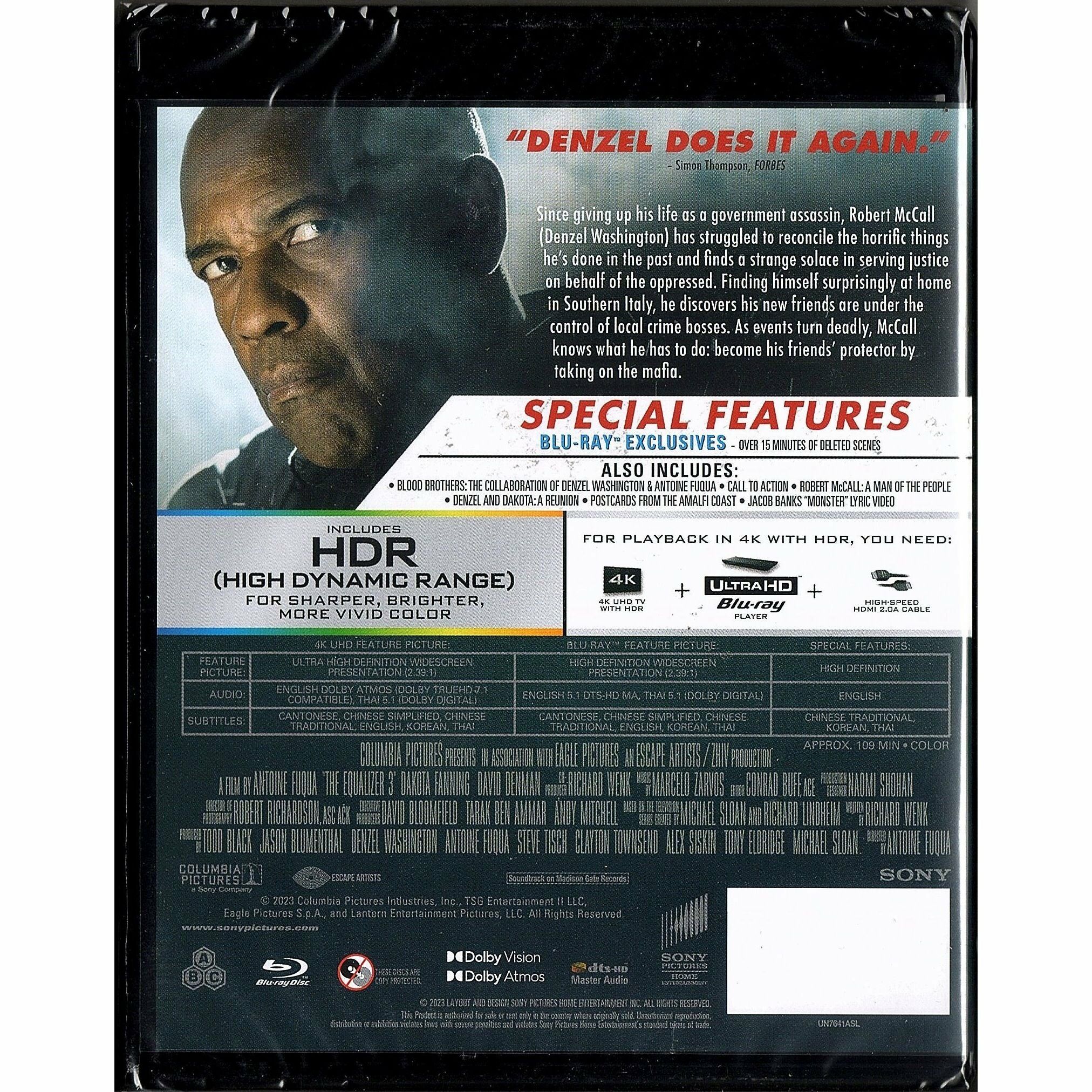 The Equalizer 3 (2023) (4K Ultra HD + Blu-ray)