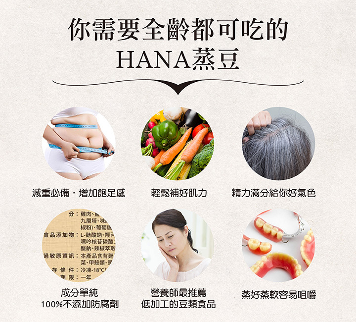 聯夏 hana 蒸豆全系列-黑豆
