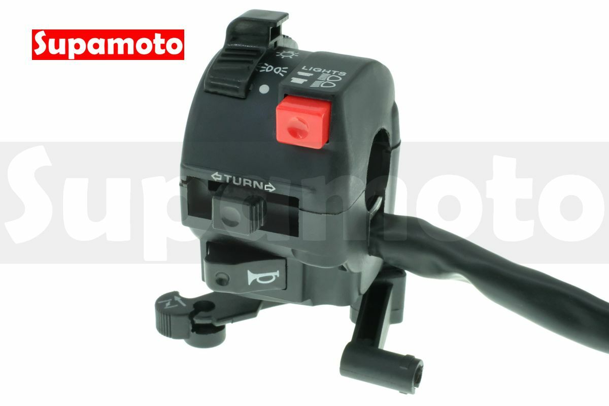-Supamoto- 車把 開關總成 B62 手把 開關 總成 左邊 遠近燈 阻風門 方向燈 喇叭 改裝 多功能 通用