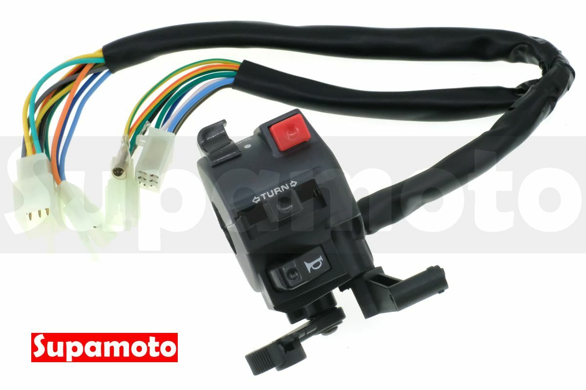 -Supamoto- 車把 開關總成 B62 手把 開關 總成 左邊 遠近燈 阻風門 方向燈 喇叭 改裝 多功能 通用