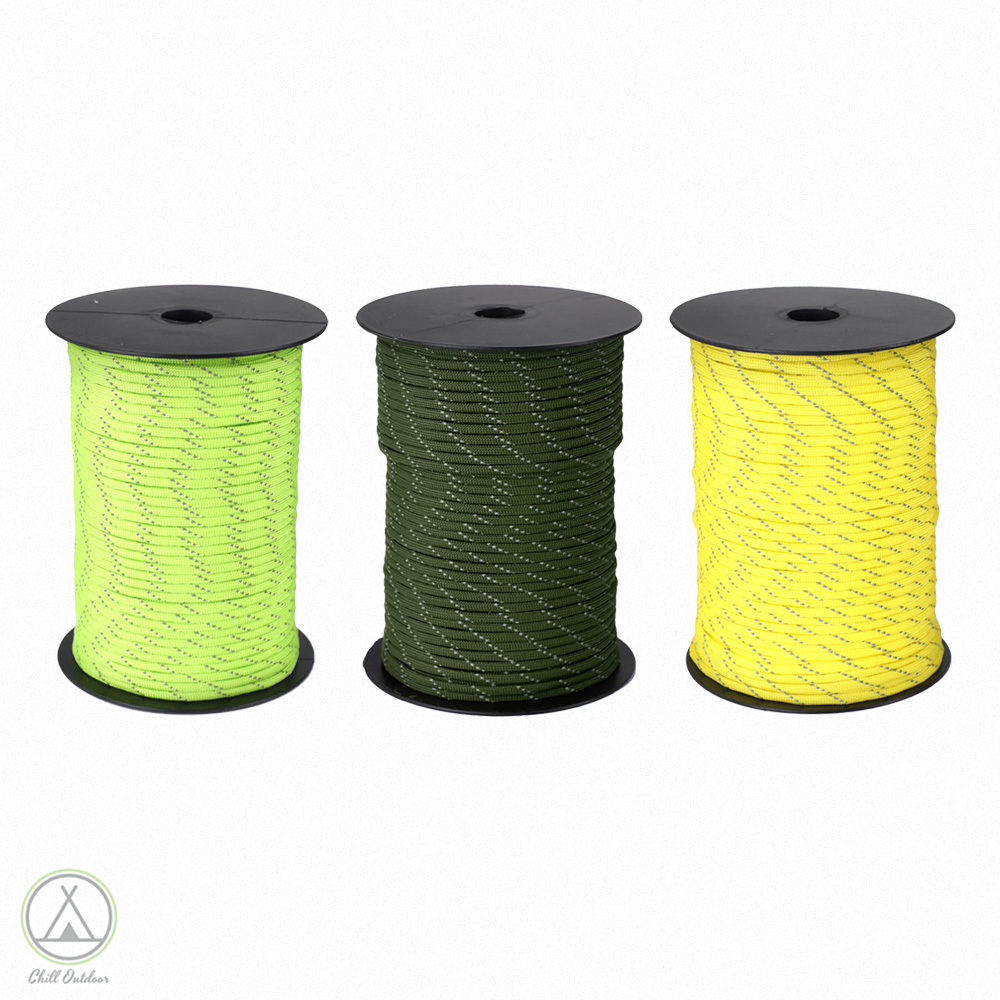 100公尺 7蕊4mm反光營繩－(3色)