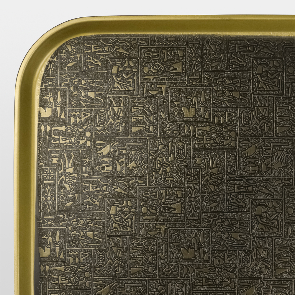 埃及紋 斜邊托盤餐盤 43cm 【陶杯杯瓷器】餐具餐盤 碗盤杯筷 台灣出貨