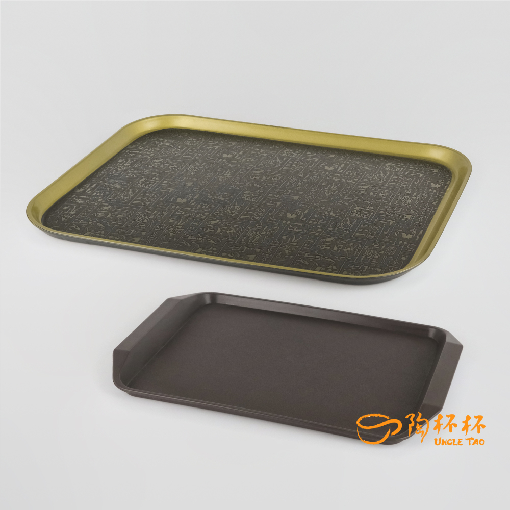 埃及紋 斜邊托盤餐盤 43cm 【陶杯杯瓷器】餐具餐盤 碗盤杯筷 台灣出貨