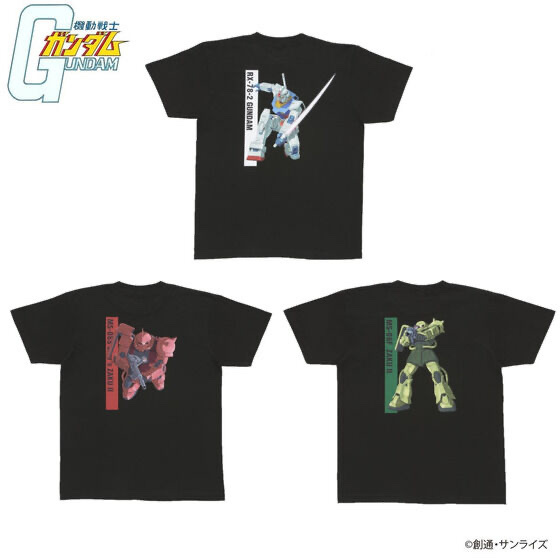 Pbandai 預訂2024/5月 機動戦士ガンダム MSイラスト フルカラーTシャツ