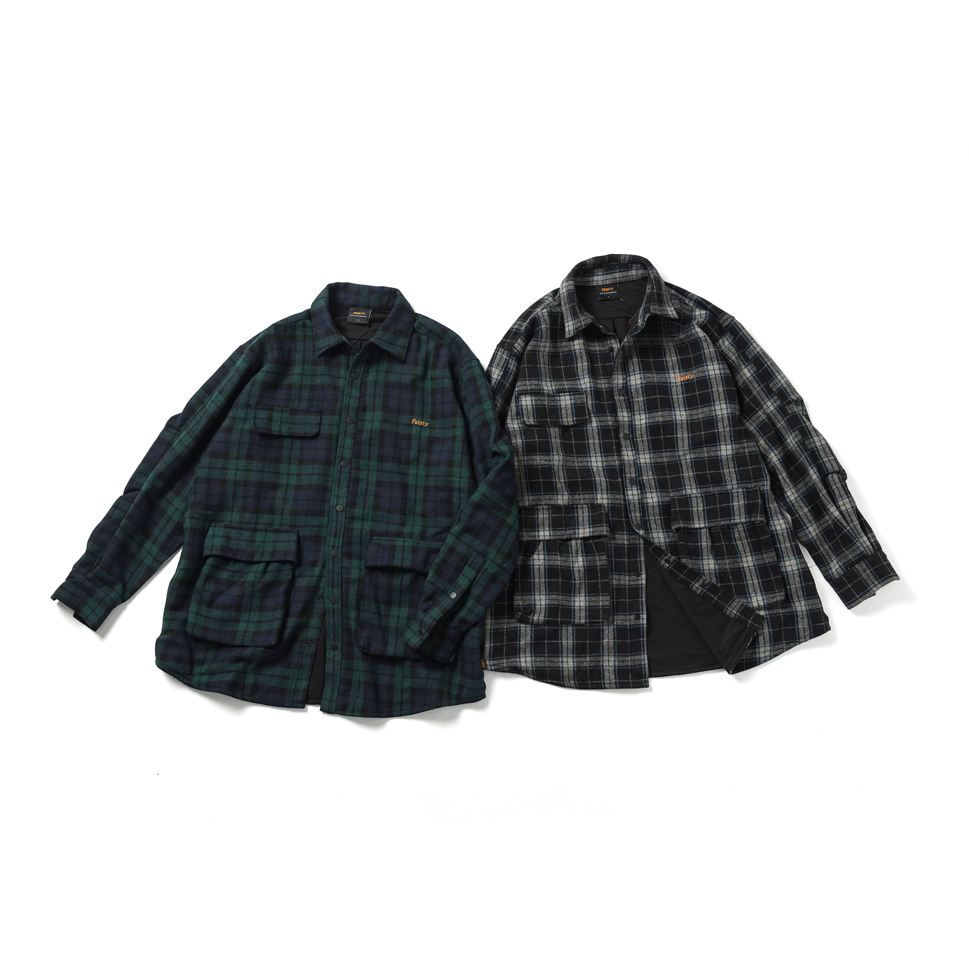 FEISTY PLAID SHIRT JACKET 格紋襯衫外套 FS-US-90 91 [台灣現貨]