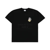 [S] ADLV MINI BABY FACE CAT EARPLUG SHORT SLEEVE T-SHIRT BLACK, ADLV23SS-SSMNCE-BLK (SAV276)
