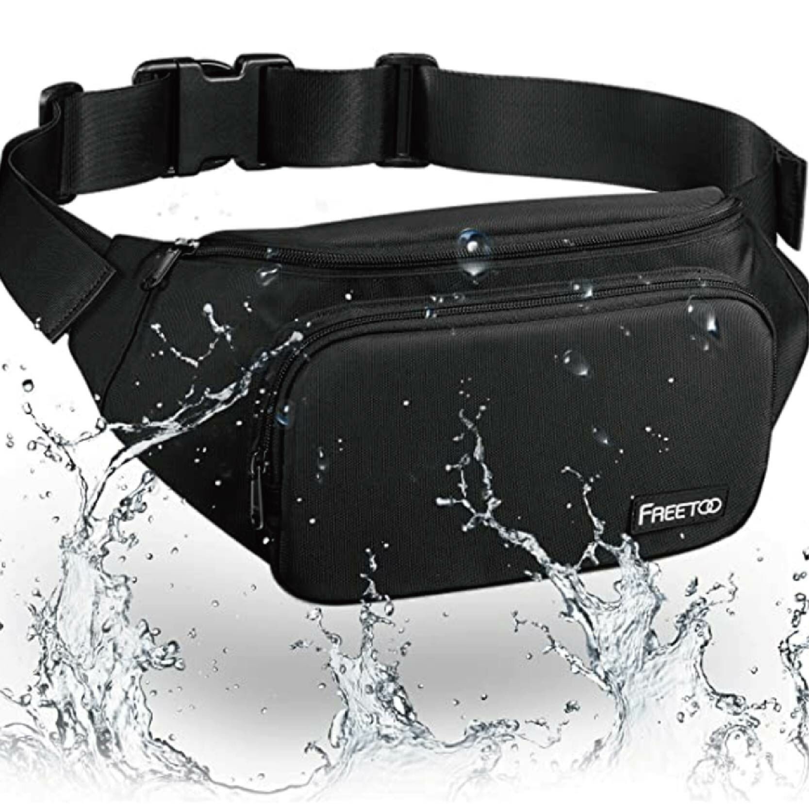 【黎陽】休閒腰包 黑 胸包/側背包/斜背包/防潑水/多口袋/隨身包/旅行腰包/休閒腰包/戶外旅遊 70CBZ1215