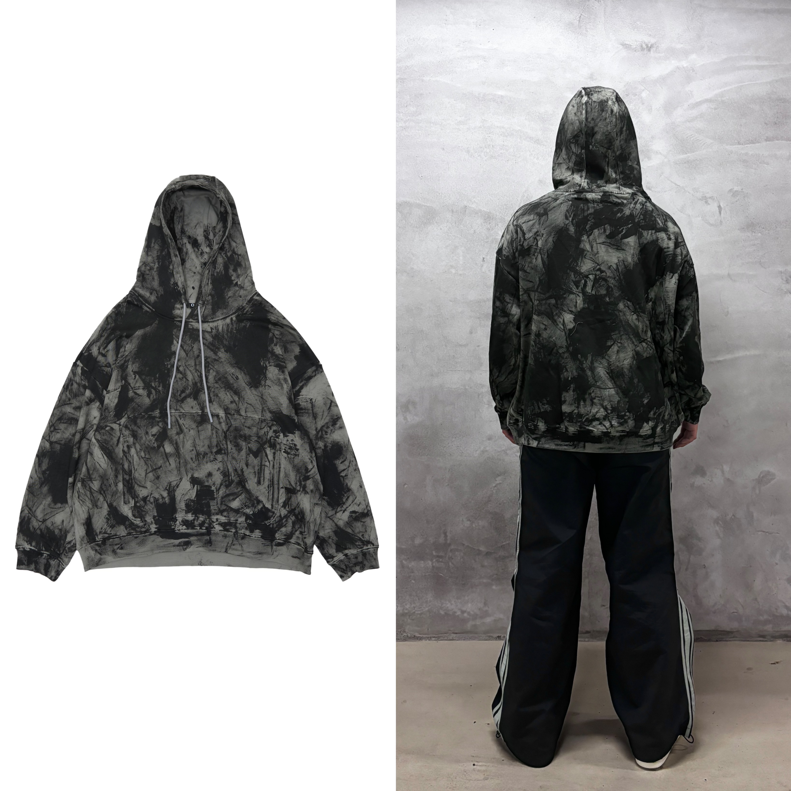 OPO DESIGN 手工泥染連帽衛衣