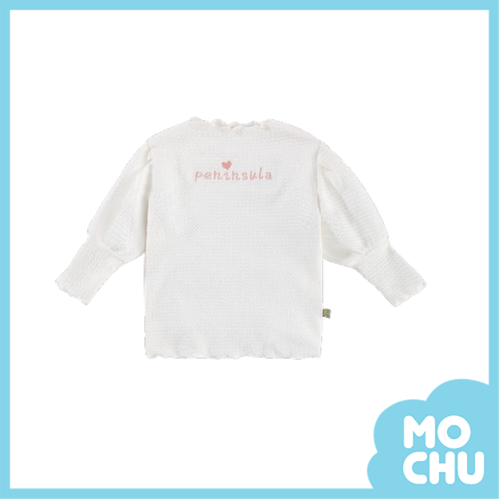 木耳邊英文愛心上衣（二色）