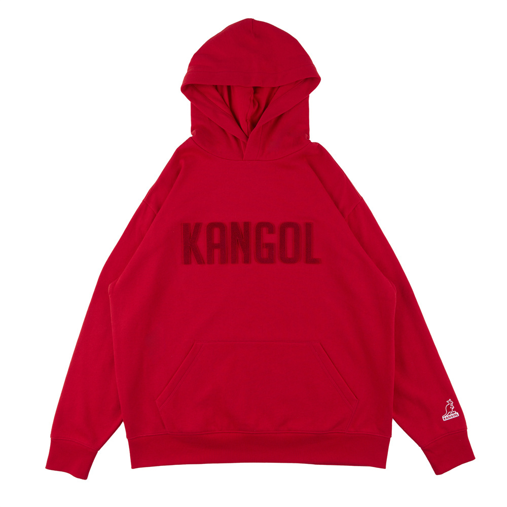 KANGOL 帽T 紅 深藍 立體刺繡LOGO 口袋 中性 6355106642 6355106780