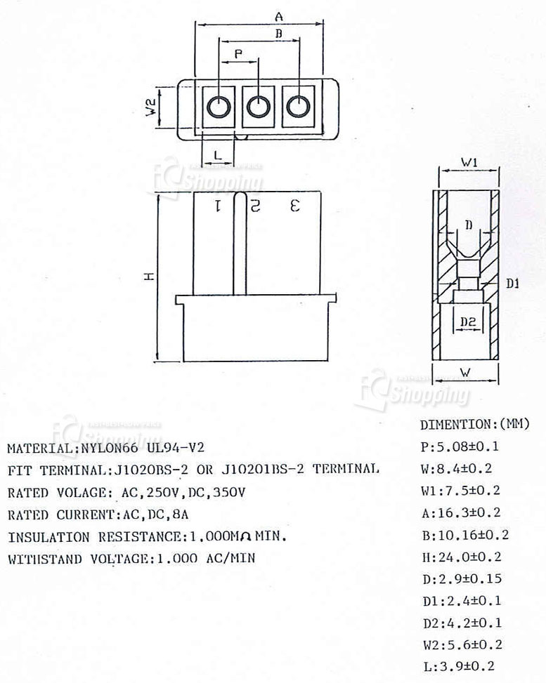 大四P,大4P,母座,尺寸規格