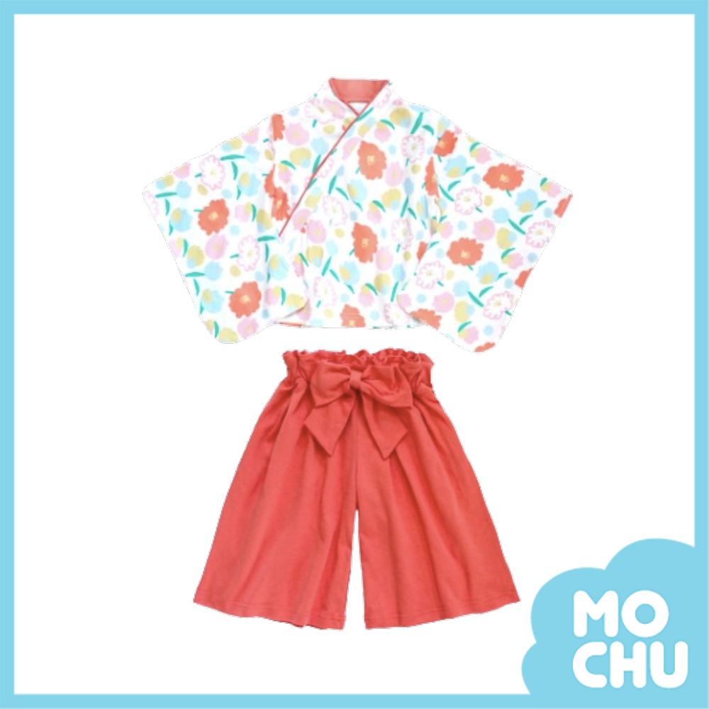 橘色太陽花小和服