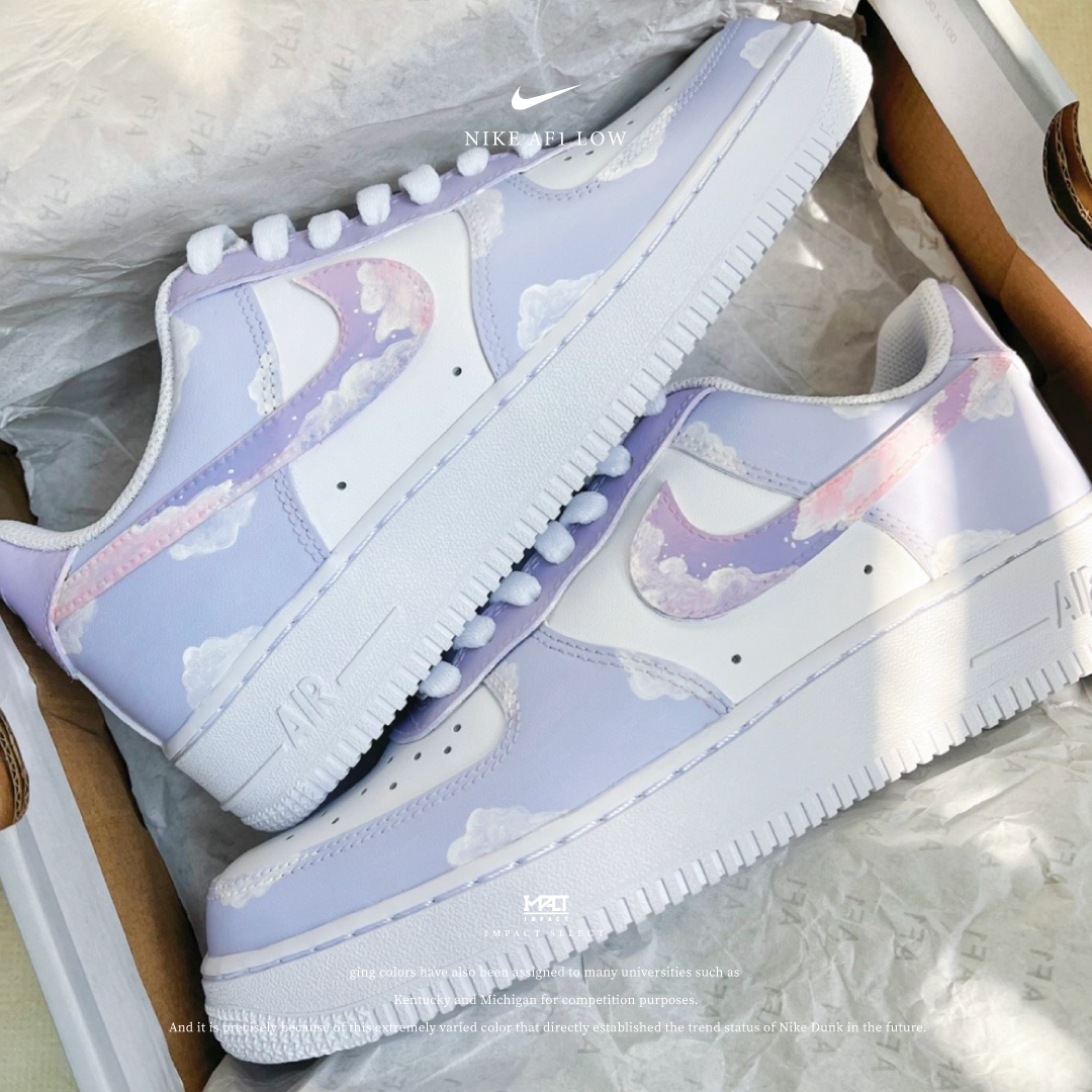 【訂製款】Nike Air Force 1 Low  紫霞星雲