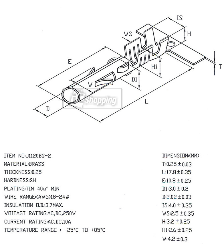 大四P,大4P,母端,金屬端子,規格