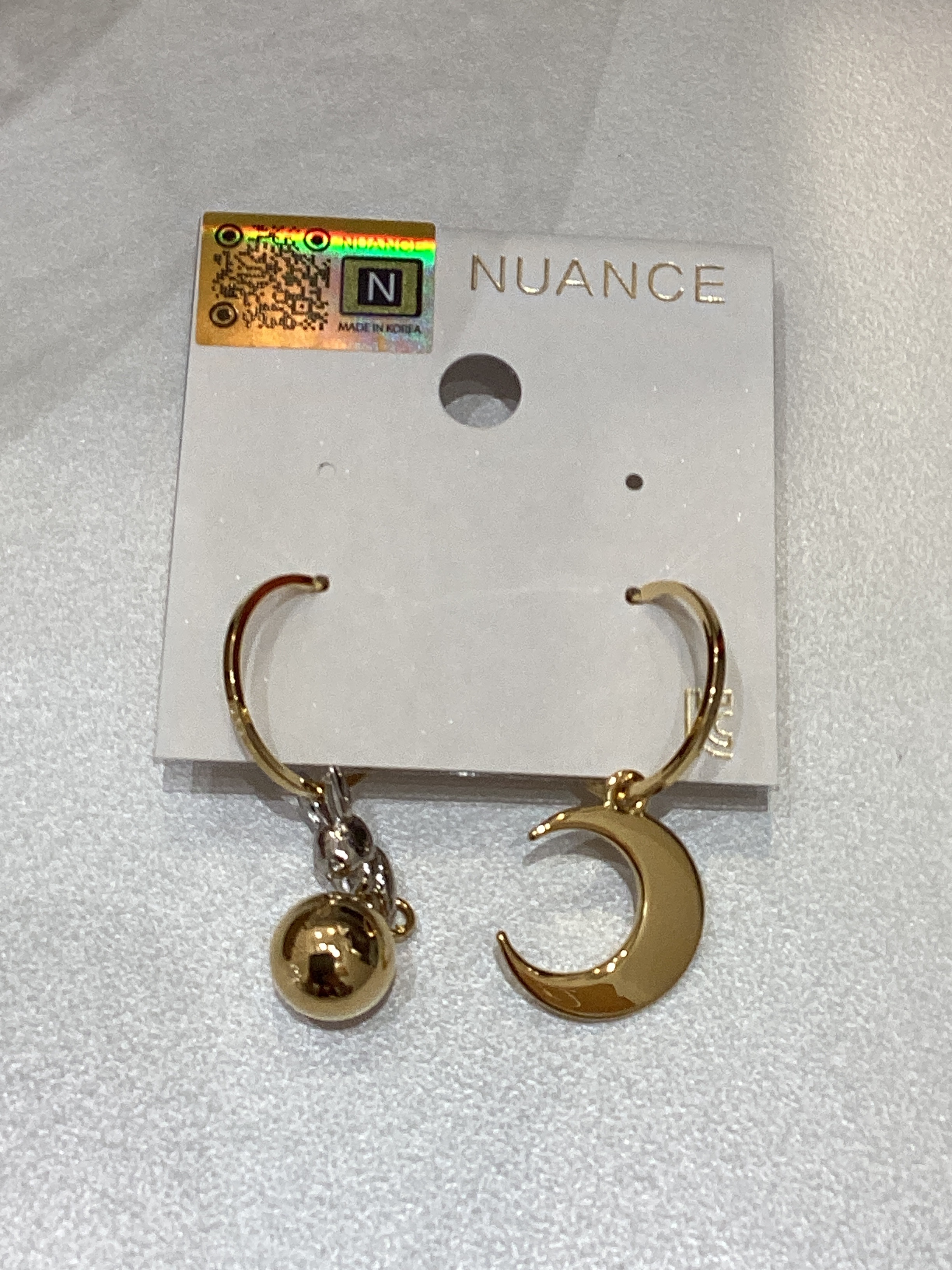 Nuance兔仔月亮耳環