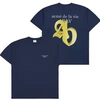 [S] ADLV FUZZY NEW SYMBOL LOGO SHORT SLEEVE T-SHIRT NAVY, ADLV23FW-SSLSFZ-NVY (SAV290)