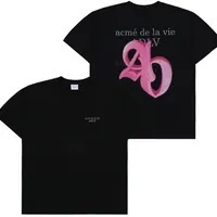 [S] ADLV FUZZY NEW SYMBOL LOGO SHORT SLEEVE T-SHIRT BLACK, ADLV23FW-SSLSFZ-BLK (SAV292)