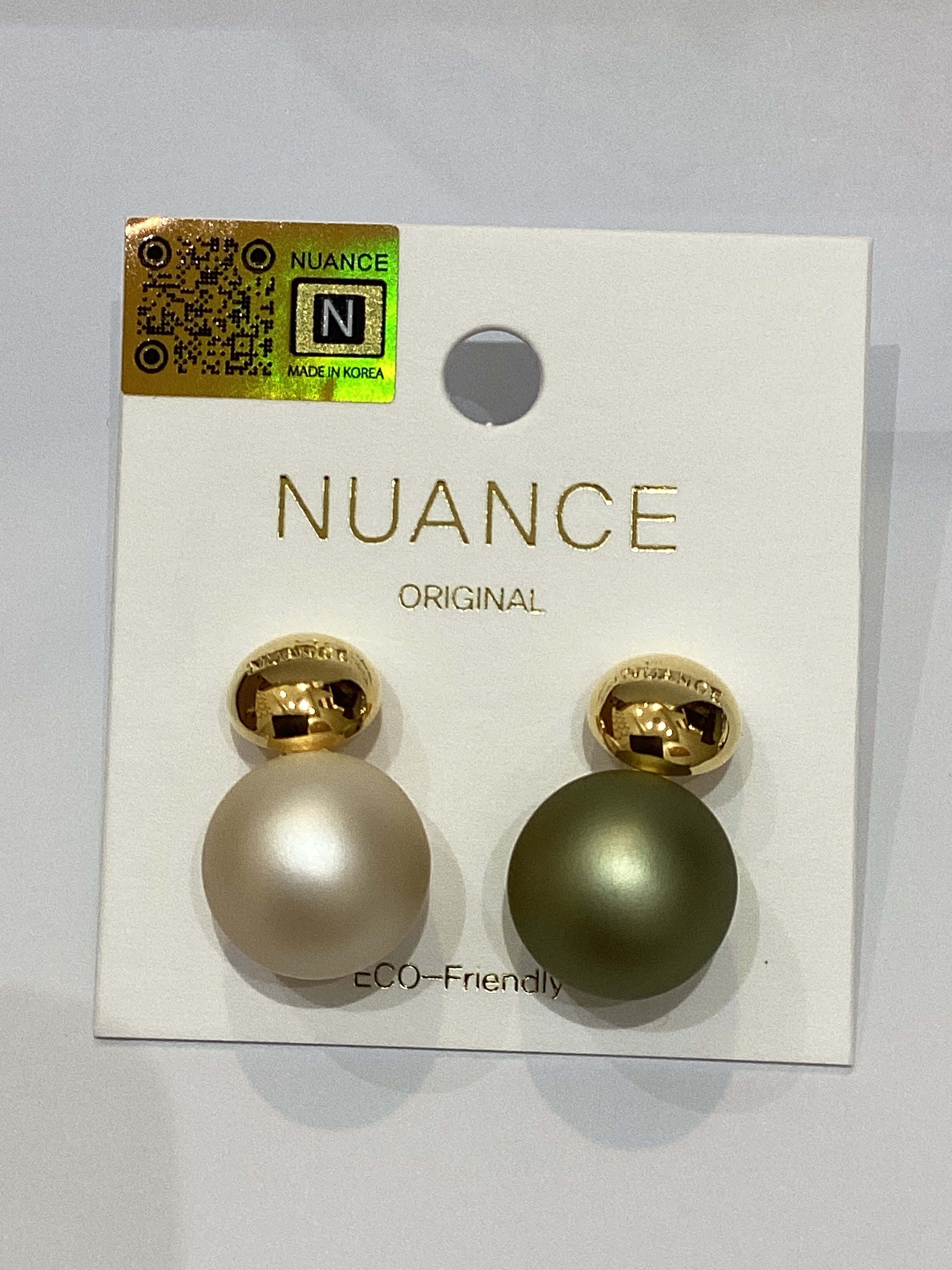 Nuance磨砂波波(綠+米黃)