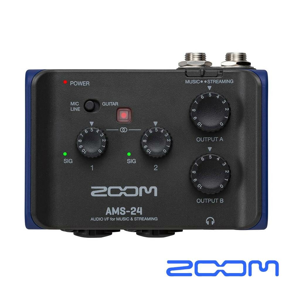 【正成公司貨】ZOOM AMS-22 【正成公司貨】ZOOM AMS-22 / AMS-24 / AMS-44 便攜型 直播創作 錄音介面 第 4 張圖片｜三峽錄音 / 音響