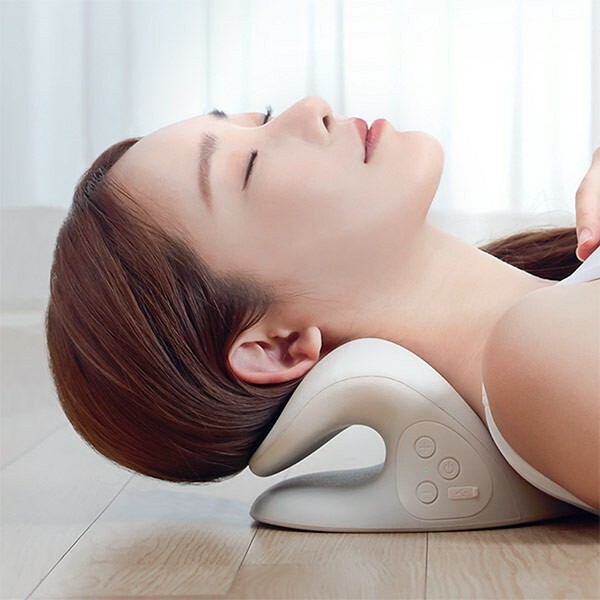 【3ZeBra 三隻斑馬】頸椎熱敷牽引枕｜震動款