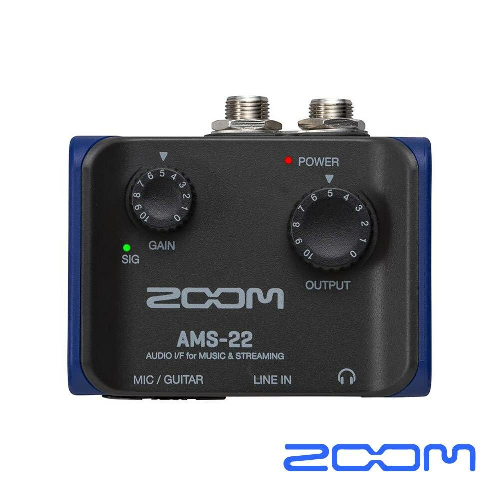 【正成公司貨】ZOOM AMS-22 【正成公司貨】ZOOM AMS-22 / AMS-24 / AMS-44 便攜型 直播創作 錄音介面 第 3 張圖片｜三峽錄音 / 音響